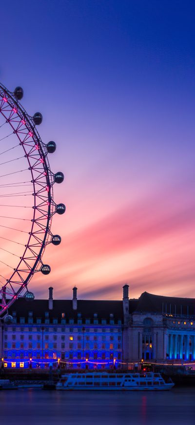 Fond d'écran iPhone Dawn At The London Eye 4k