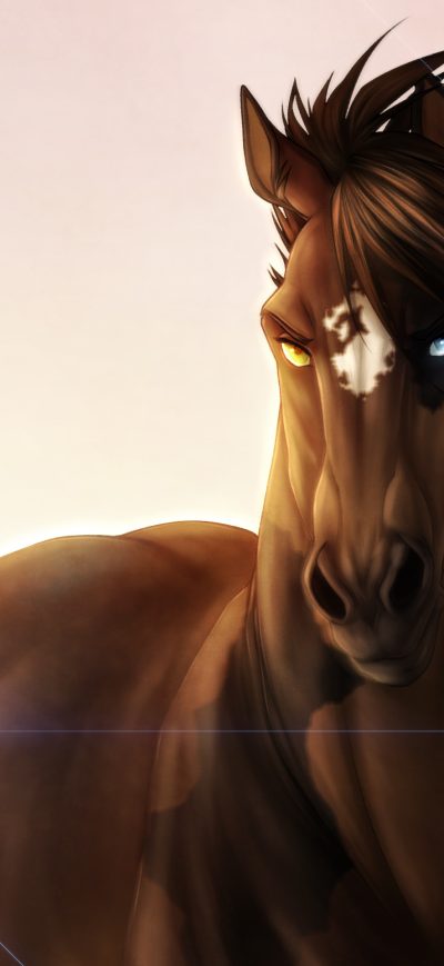 Fond d'écran iPhone Horse Glowing Eyes