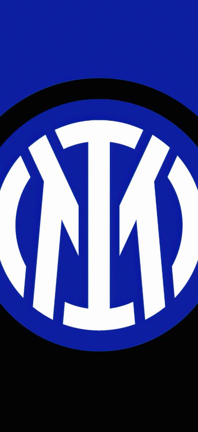 Fond d'écran iPhone Inter Milan Logo Minimal 8k