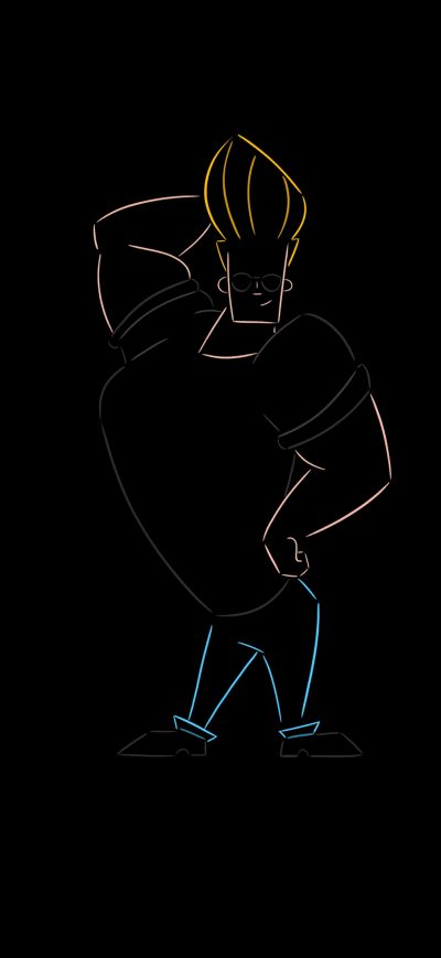 Fond d'écran iPhone Johnny Bravo 4k