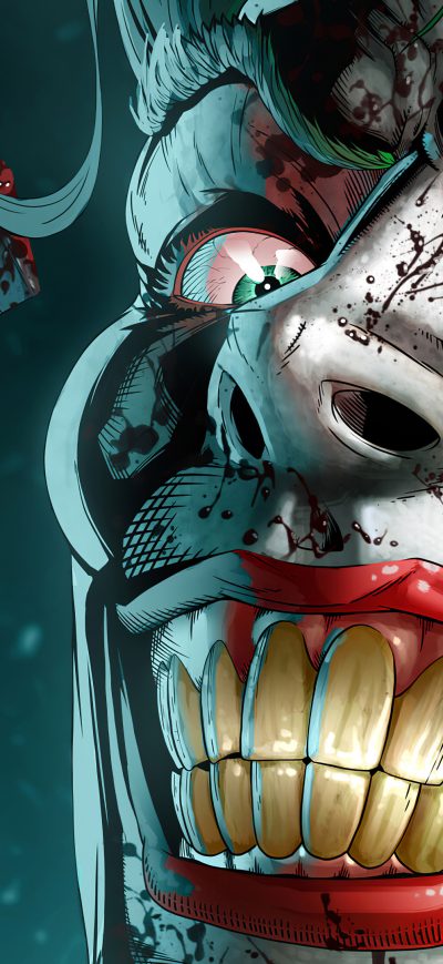 Fond d'écran iPhone Joker Smile Danger 4k