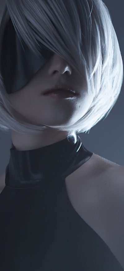 Fond d'écran iPhone Nier Automata Short Hair Cosplay 4k