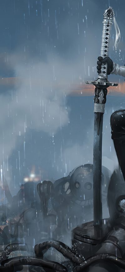 Fond d'écran 2b Nier Fanart Winner sur iPhone