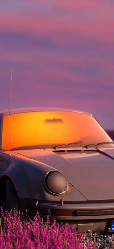 Fond d'écran iPhone Porsche In Outrun