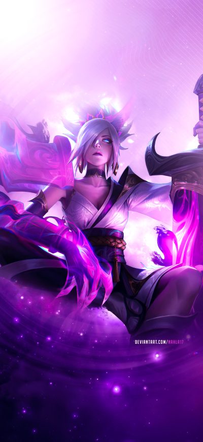 Fond d'écran iPhone Riven League Of Legends Artwork 4k