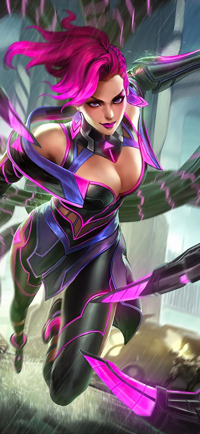 Fond d'écran iPhone Smite Daji Cyber Fox 4k