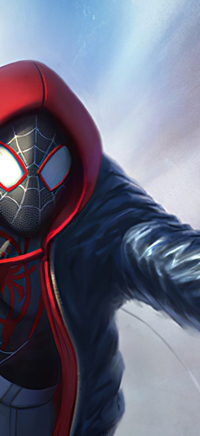 Fond d'écran iPhone Spider Man Miles Art