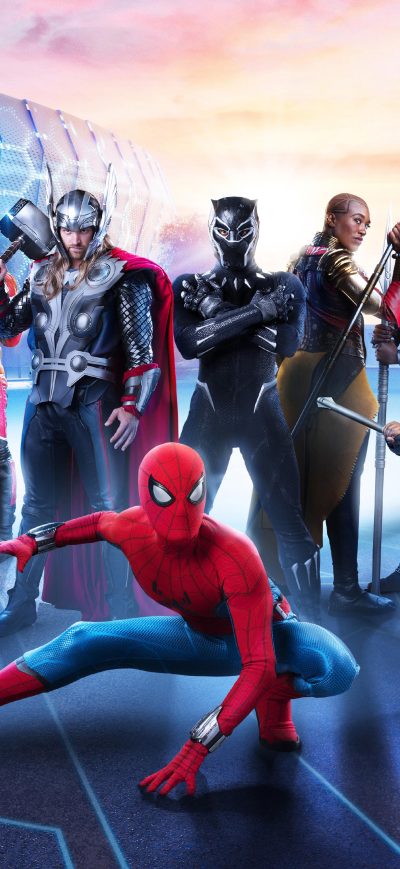 Fond d'écran iPhone Marvel Avengers Campus 5k