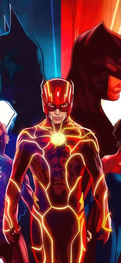Fond d'écran iPhone The Flash Movie Poster Art 4k