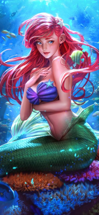 Fond d'écran iPhone 2023 The Little Mermaid 4k