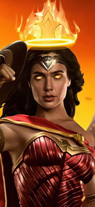 Fond d'écran iPhone Wonder Woman Queen Of Fire