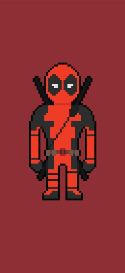 Fond d'écran iPhone Pixel Deadpool Art