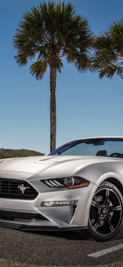 Fond d'écran 2019 Ford Mustang GT Convertible sur iPhone