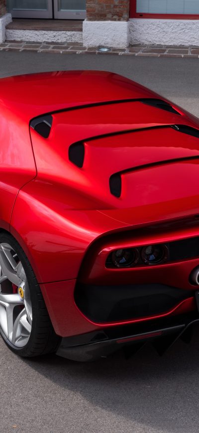 Fond d'écran iPhone Ferrari SP38 Rear View 4k