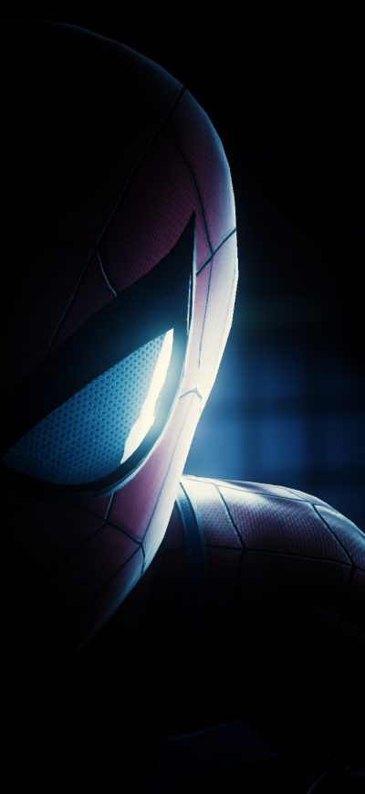 Fond d'écran iPhone Spiderman Half Mask Face Closeup