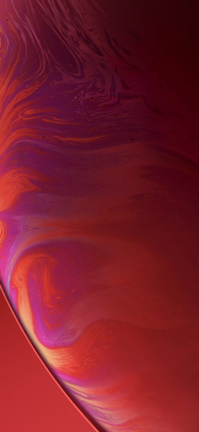 Fond d'écran iPhone IPhone XR Double Bubble Red