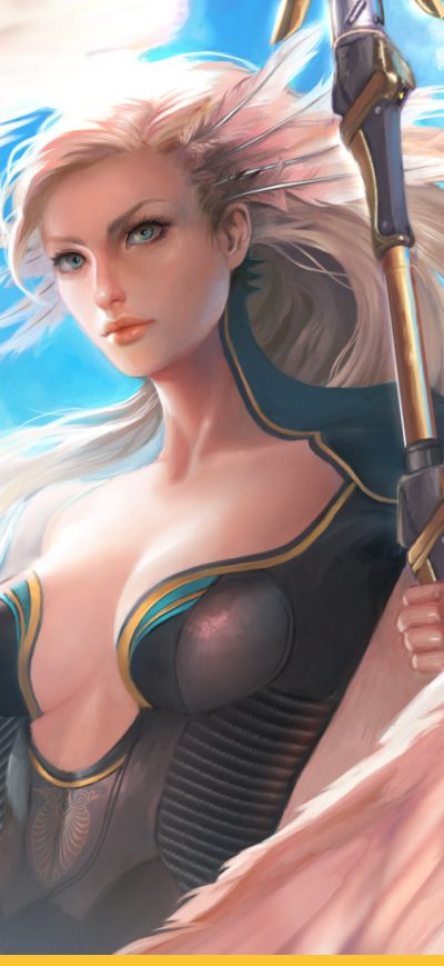 Fond d'écran iPhone Mercy Overwatch Beautiful Artwork