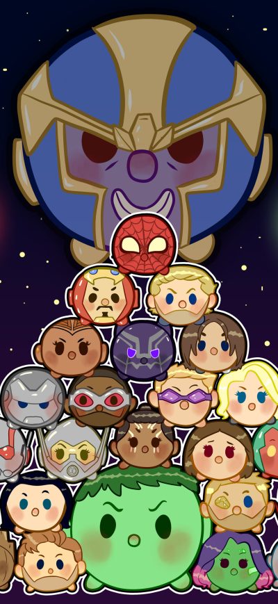 Fond d'écran iPhone Avengers Infinity War Tsum Artwork