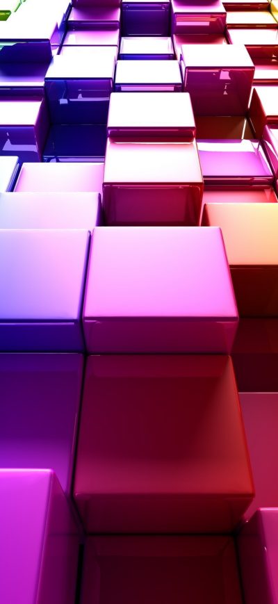 Fond d'écran iPhone 3d Colorful Cubes