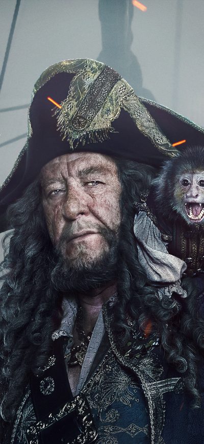 Fond d'écran iPhone Captain Hector Barbossa In Pirates Of The Caribbean Dead Men Tell No Tales Movie