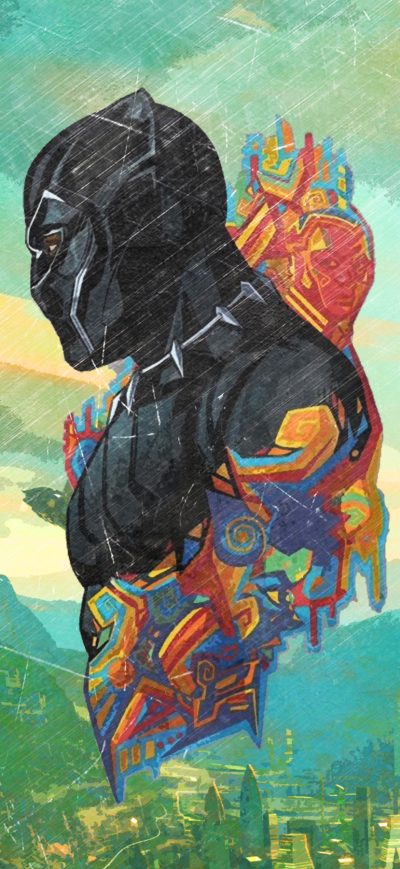 Fond d'écran iPhone Black Panther Promo Art