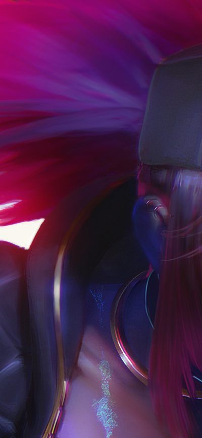 Fond d'écran Kda Akali Fan Art sur iPhone