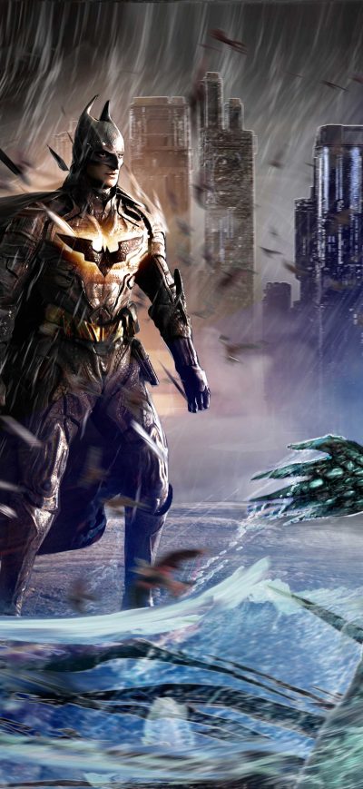 Fond d'écran iPhone Batman VS Killer Croc Art