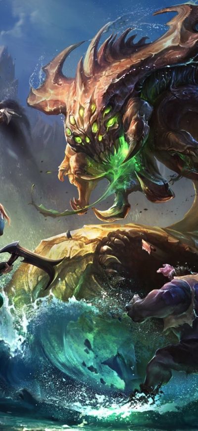Fond d'écran League of Legends Baron Nashor sur iPhone