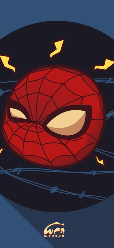 Fond d'écran iPhone Spiderman Chibi Marvel Heroes