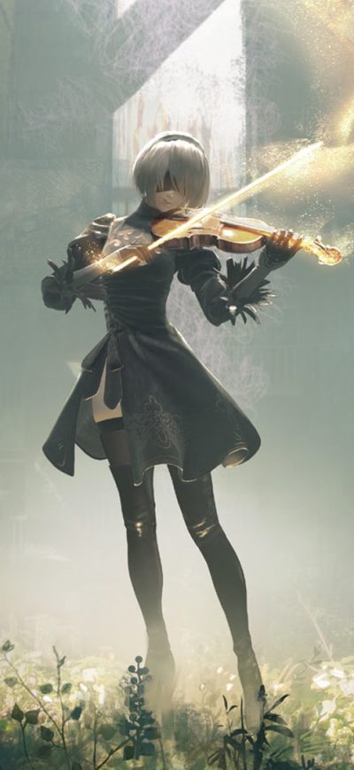 Fond d'écran iPhone Nier Automata Music Concert