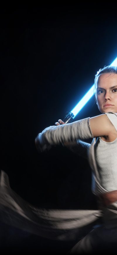 Fond d'écran iPhone Rey Star Wars Battlefront 2 5k