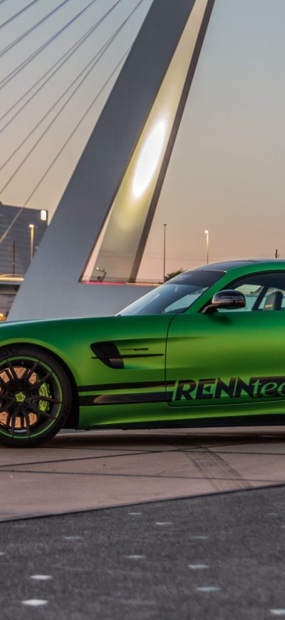 Fond d'écran iPhone Renntech Mercedes AMG GT R 2018 Side View