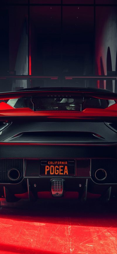 Fond d'écran iPhone Ferrari 488 Gtb Rear View