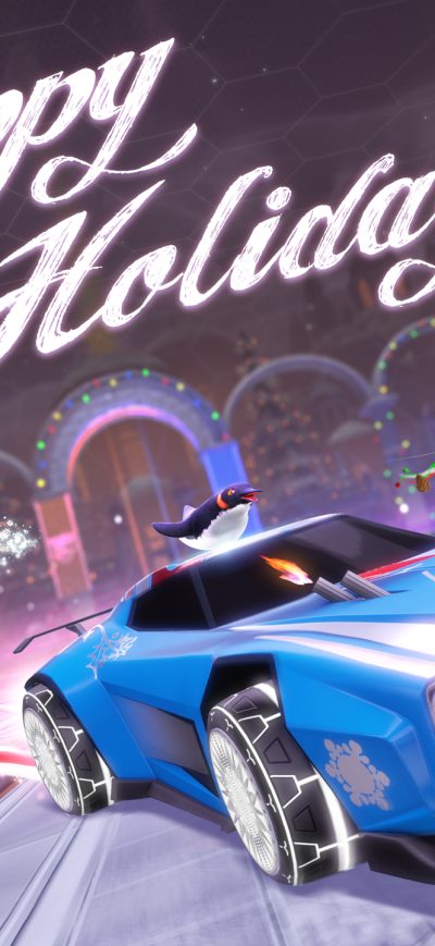 Fond d'écran iPhone Psyonix Rocket League Happy Holidays