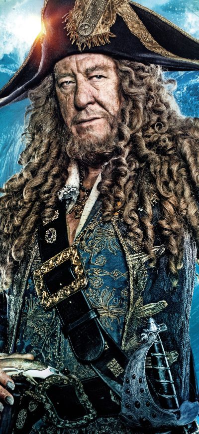 Fond d'écran iPhone Geoffrey Rush In Pirates Of The Caribbean Dead Men Tell No Tales Movie