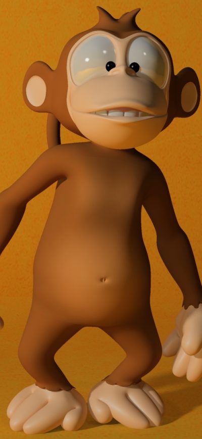 Fond d'écran iPhone 3D Monkey