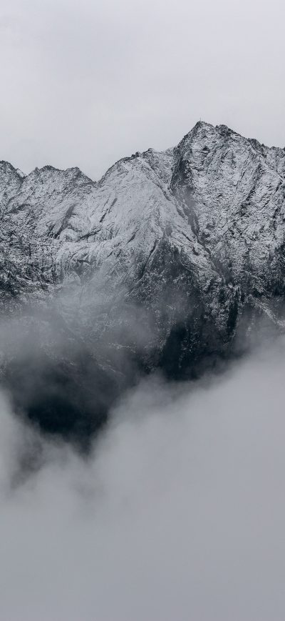 Fond d'écran iPhone Mountains Covered In Snow