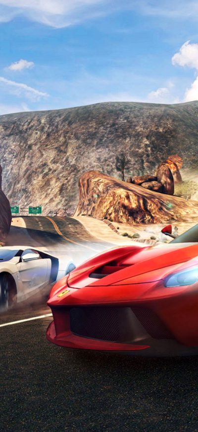 Fond d'écran iPhone Asphalt 8 Airborne Chevrolet Camaro 5K