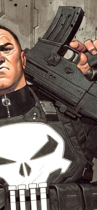 Fond d'écran iPhone Punisher 4k Art