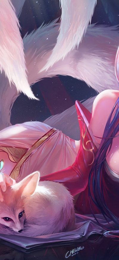 Fond d'écran iPhone Ahri Digital Art