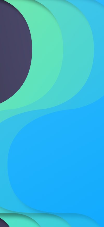 Fond d'écran iPhone Material Design Flow Blue Green 8k