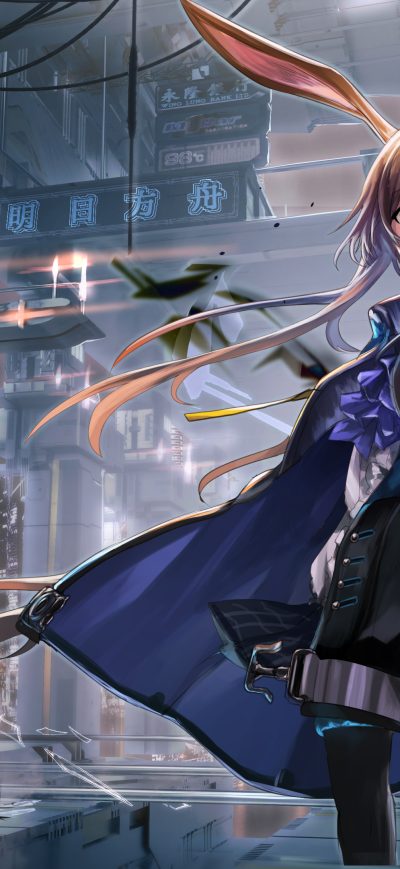 Fond d'écran Ark Knight Girl Anime 4k sur iPhone