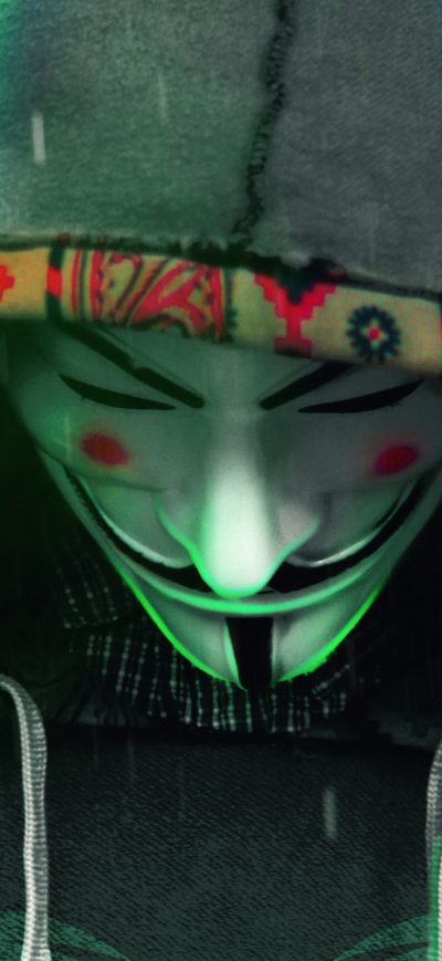 Fond d'écran iPhone Anonymus Man Face Down 4k