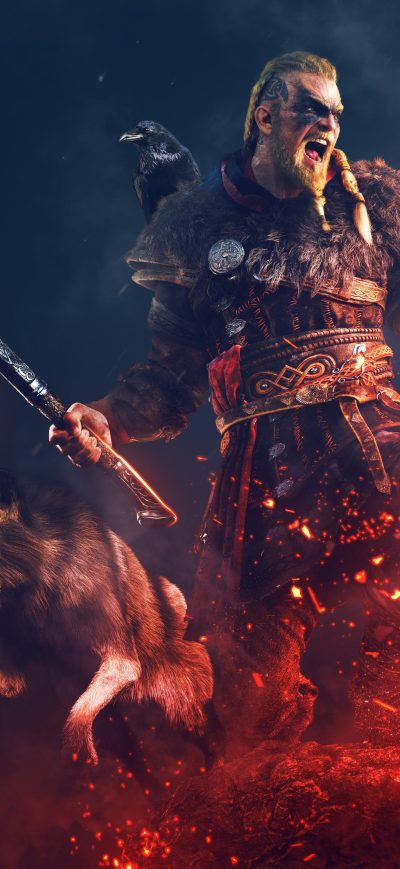 Fond d'écran iPhone Assassins Creed Valhalla 5k Game