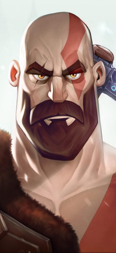 Fond d'écran iPhone Kratos New Art