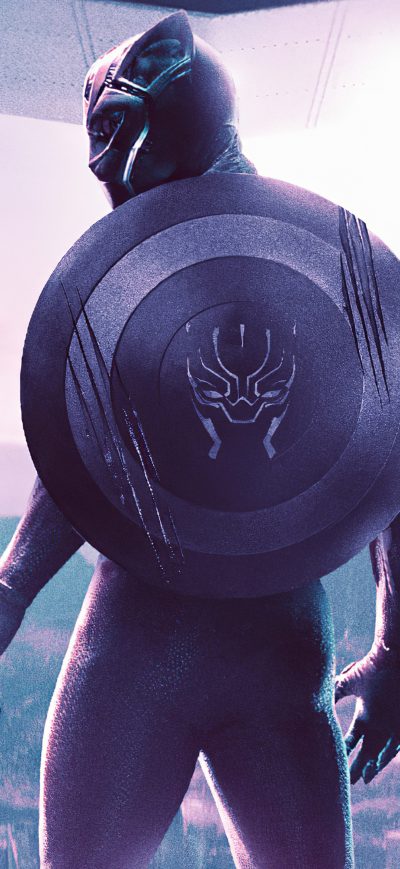 Fond d'écran iPhone Black Panther Fanart 2020
