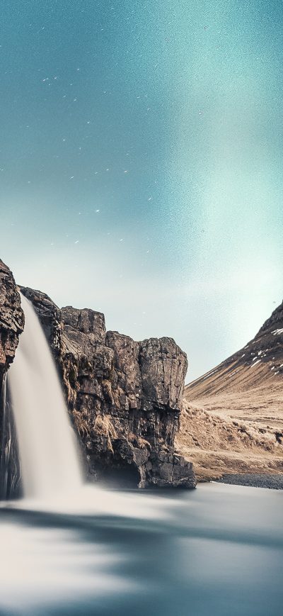 Fond d'écran iPhone Long Exposure Waterfall Landscape 5k