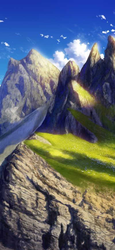 Fond d'écran Anime Landscape 4k sur iPhone