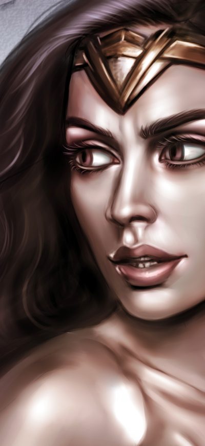 Fond d'écran iPhone Art Wonder Woman 2019