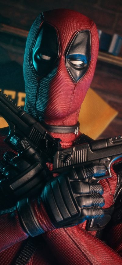 Fond d'écran iPhone Deadpool With Guns 5k